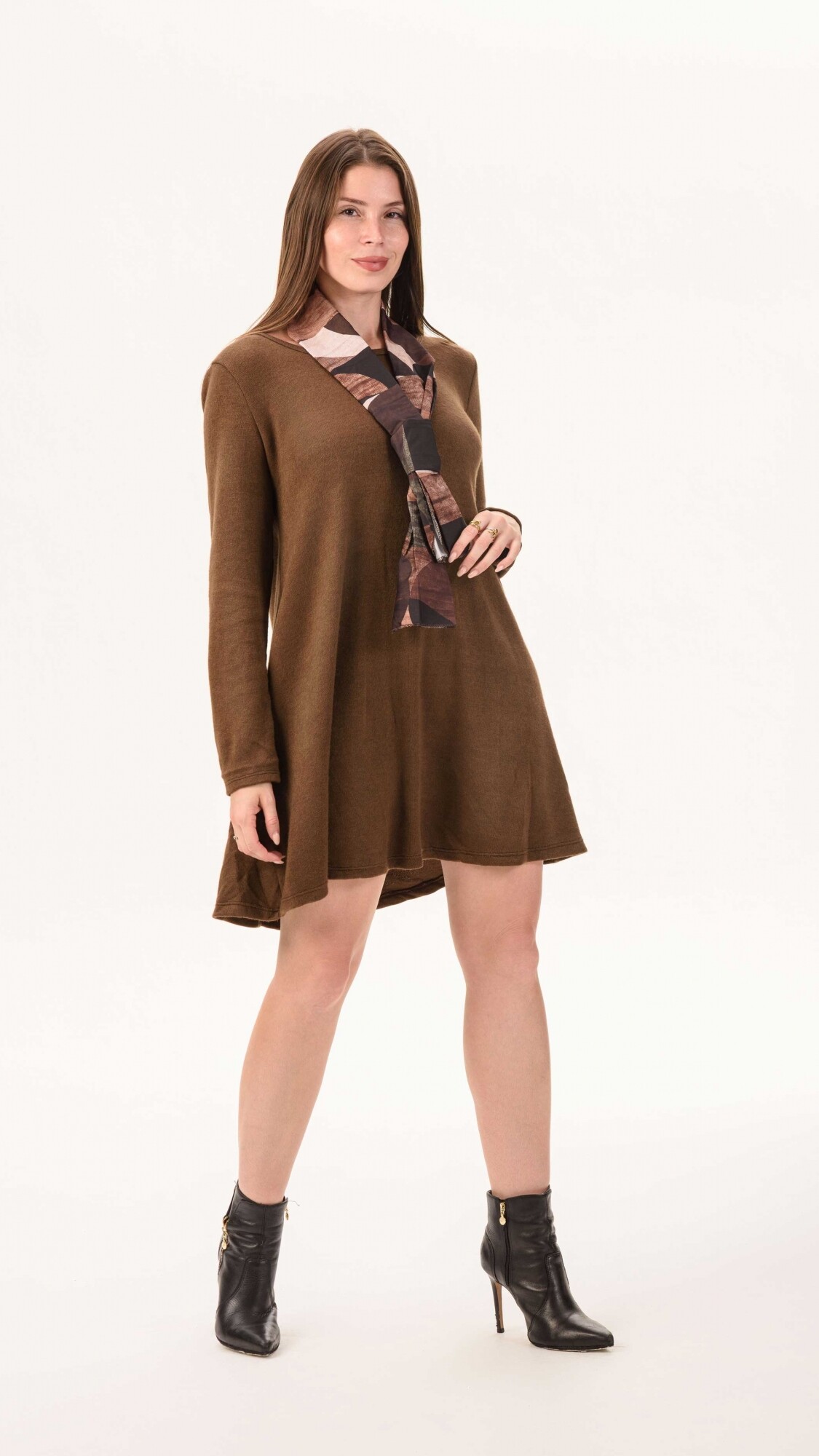 vestido Málaga chocolate