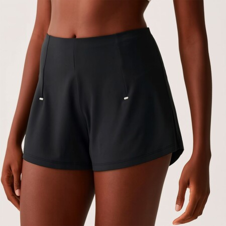 SHORT MUJER FUTURE DUPLO FILA NEGRO