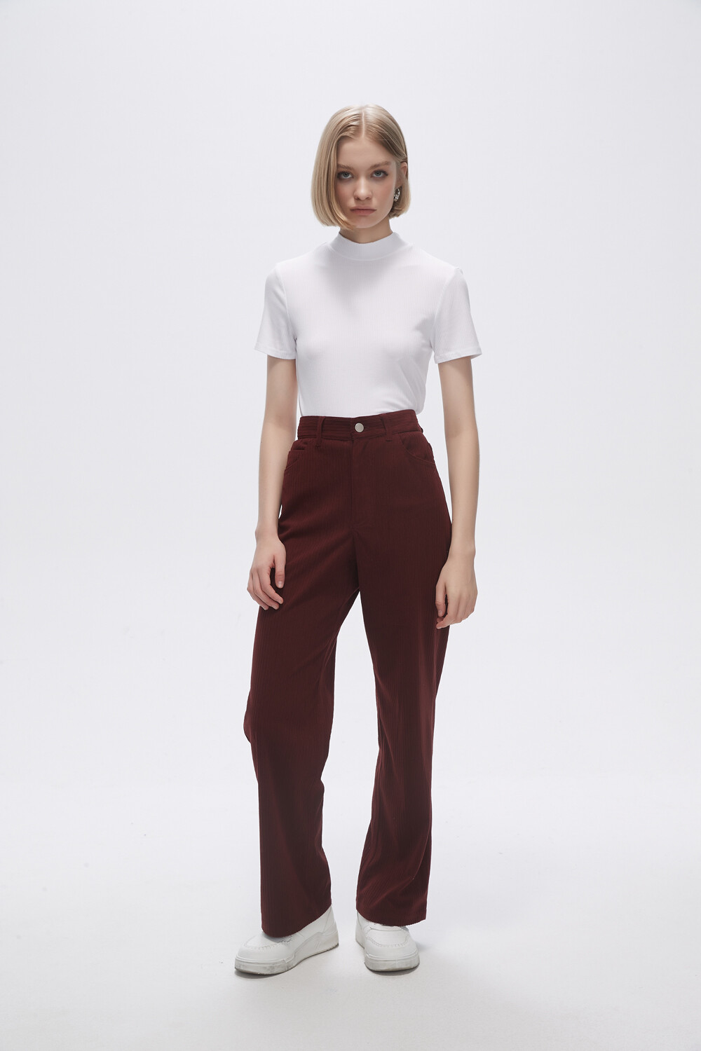 Pantalon Tesiyo Bordeaux Oscuro
