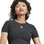 Rib Tee - Mujer Black