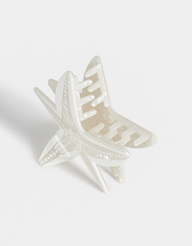 Broche Especiales Broche Estrella De Mar - Blanco Crudo