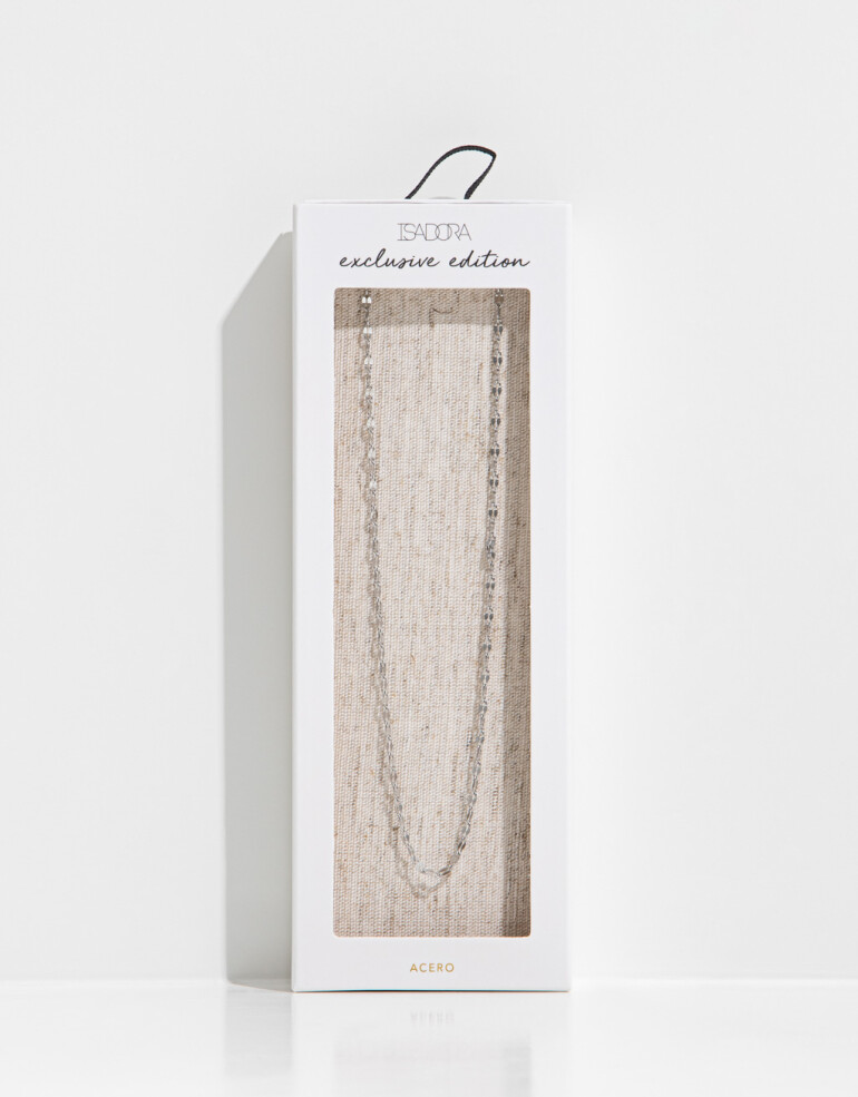 Collares Cortos Metal Collar Corto De Acero - Plateado