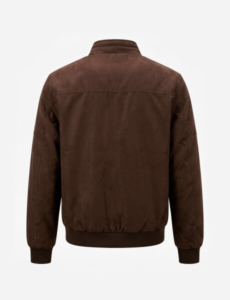 Campera suede Rune habano