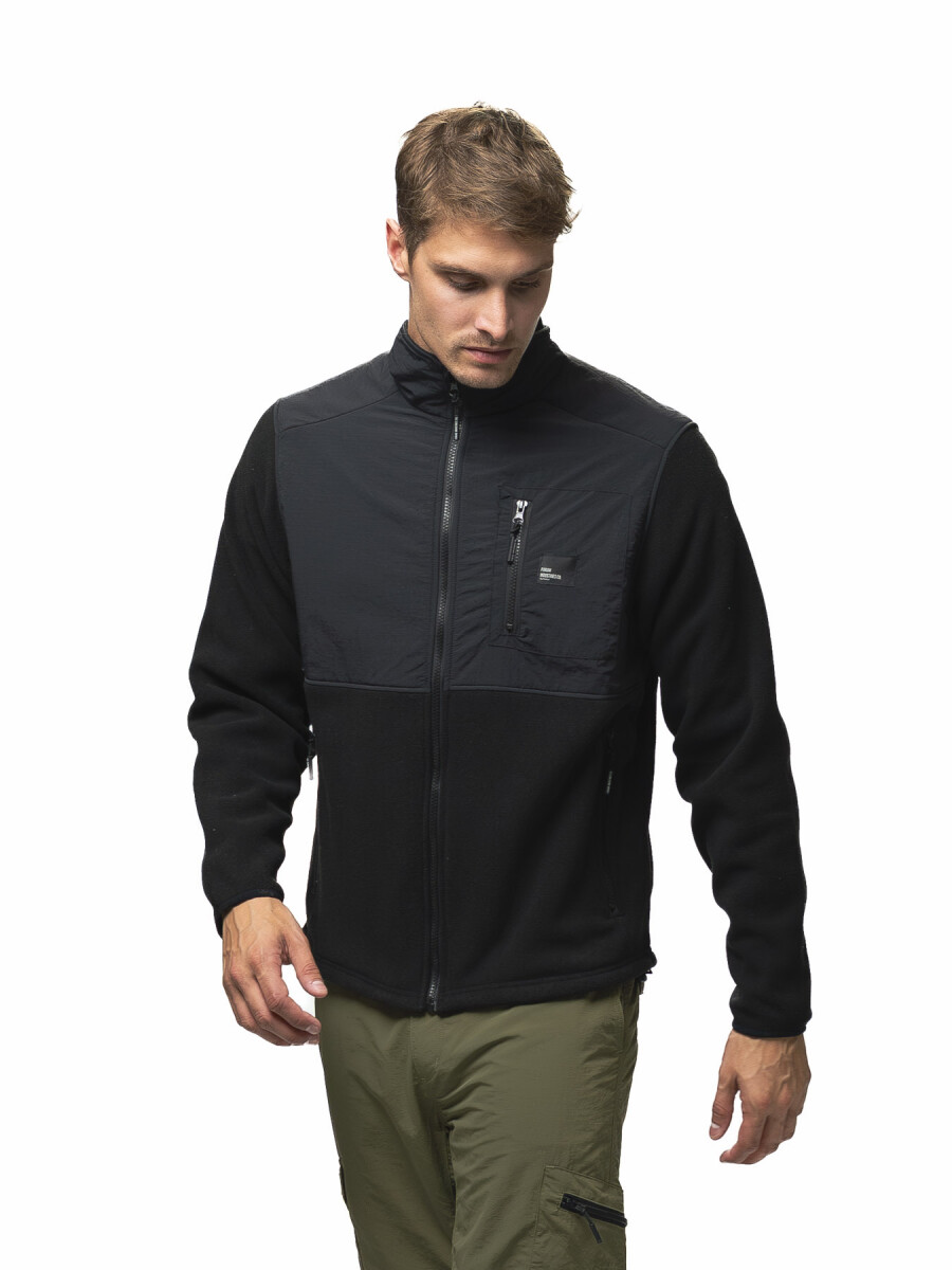 Campera Polar Comb. Forum Columbus - Negro/Negro 