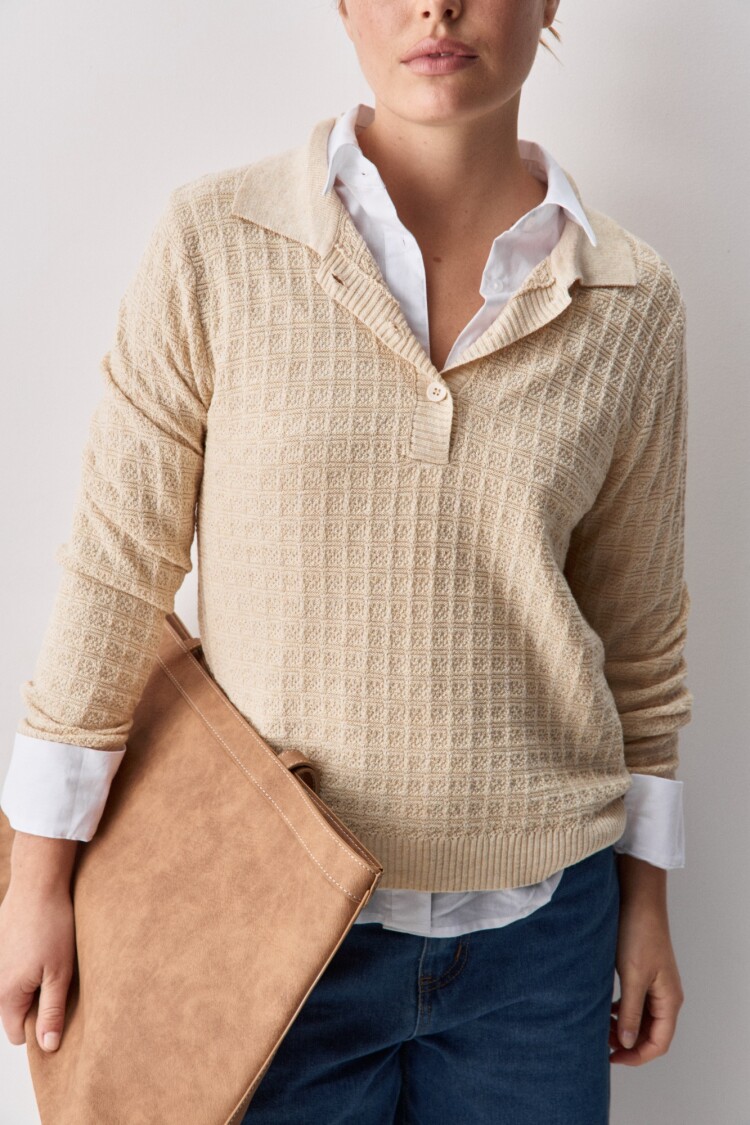 SWEATER BIANCA Beige Claro