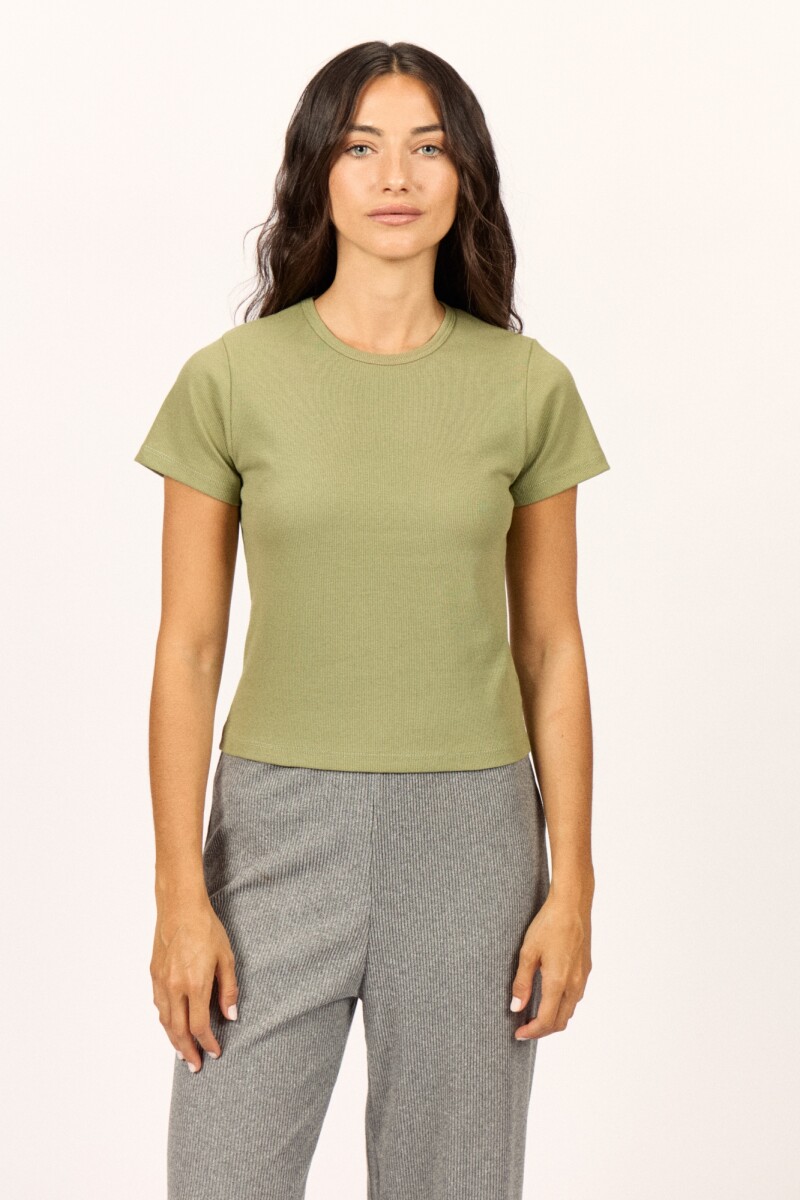 REMERA SUN DAY BABY TEE M-militar