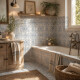 CERAMICAS PISO DECORADO MATE BLANCO Y CELESTE PATCHWORK GAMAS DE AZUL