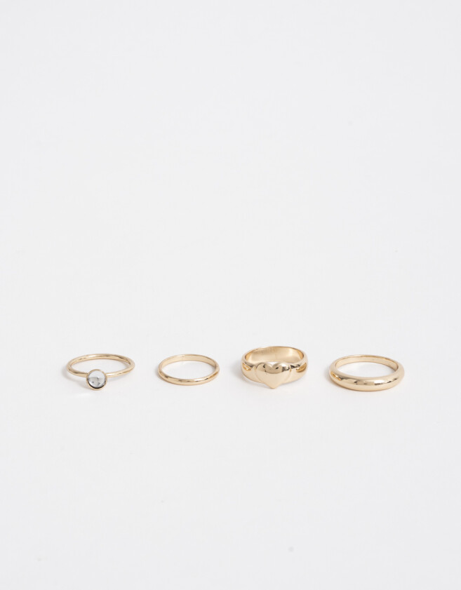 Sets Anillos Metal Sets De Anillos Con Metal - Dorado