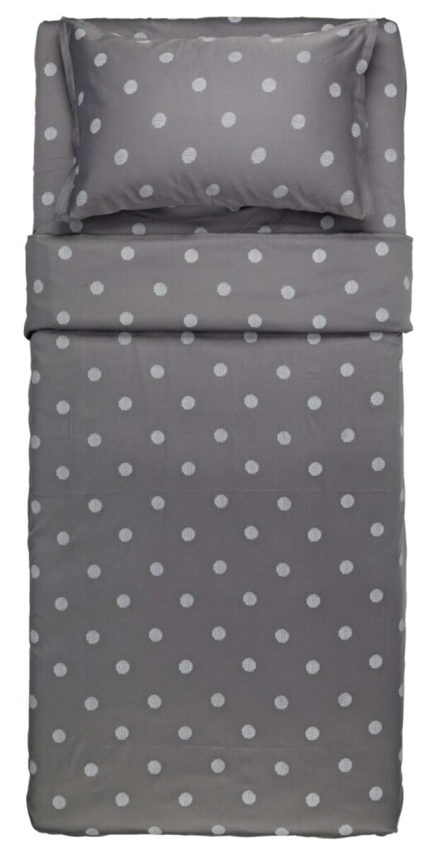 Juego De Sabanas Saten Ane 160X240 - Gris 