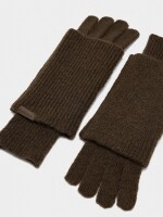 Guantes De Punto caqui