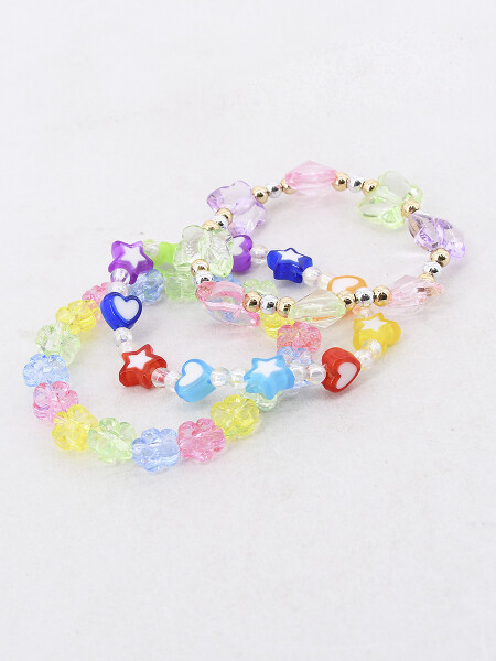 PULSERA SET X 3 MULTICOLOR