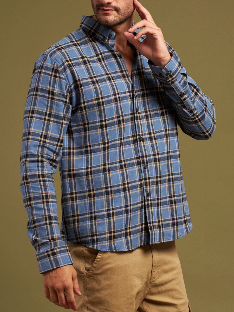 CAMISA LUBECA POLANCO - Celeste 