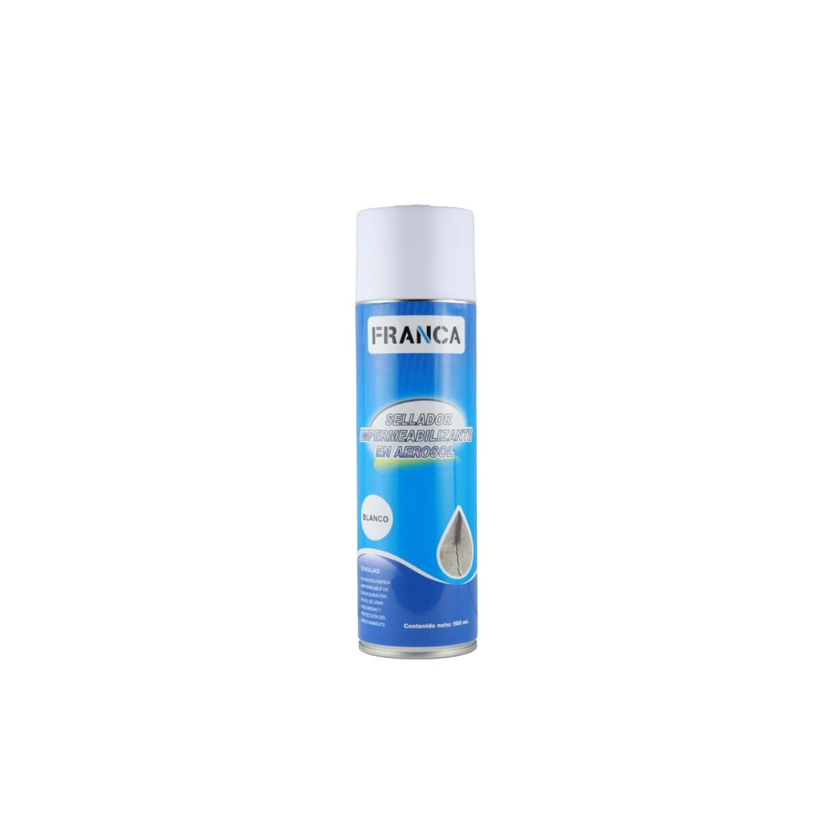Sellador Impermeabilizante Blanco En Aerosol Franca 500ml