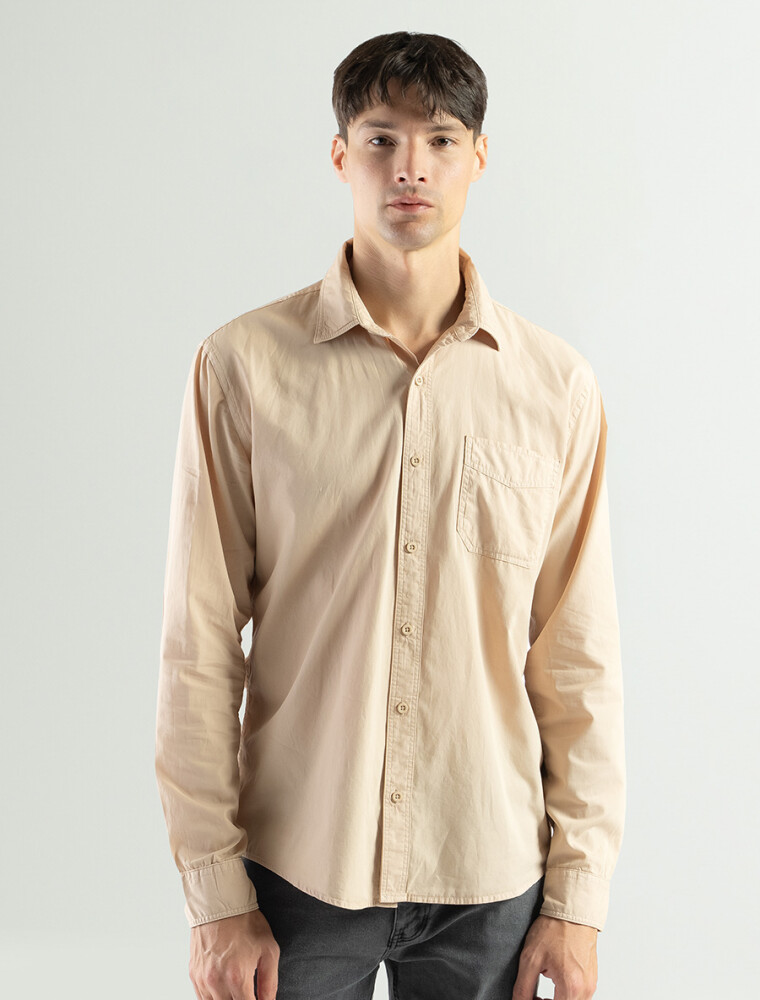 Camisa de Algodón Texas Beige