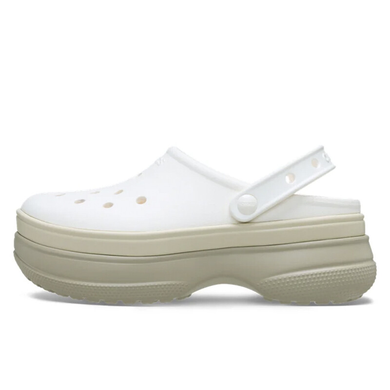 Classic Stacked Clog Blanco