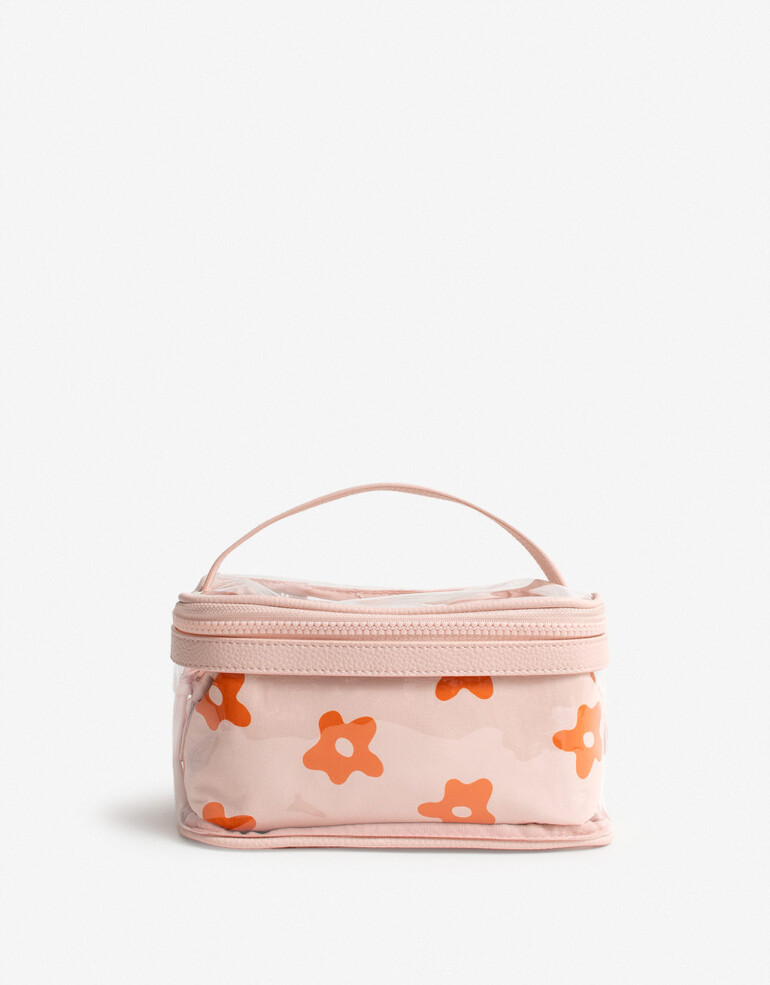 Porta Cosméticos Set De Portacosméticos Flores - Estampado Flores