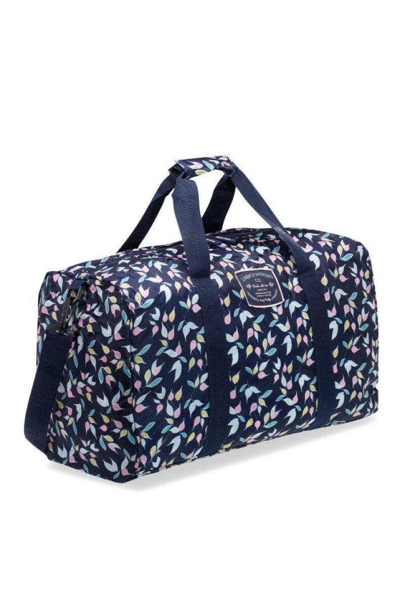 BOLSO PLEGABLE ESTAMPADO - Azul 