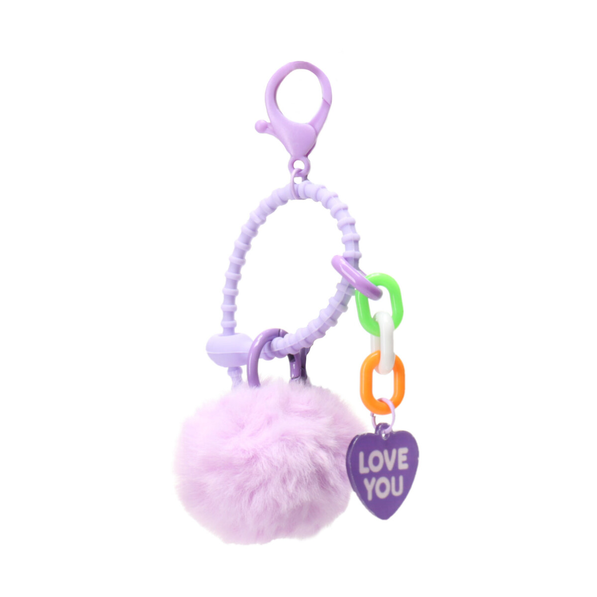 Llavero con pompon MissCarol - Lilac 