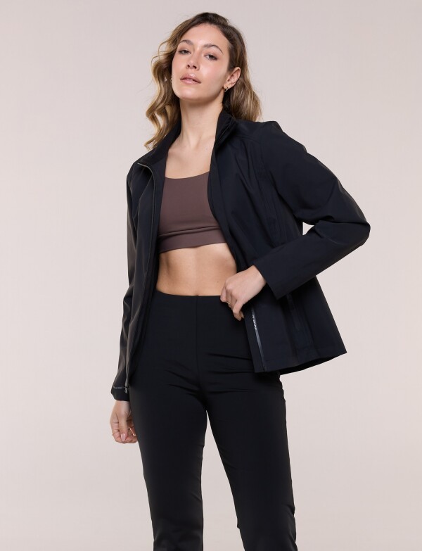Campera Liviana Zips NEGRO