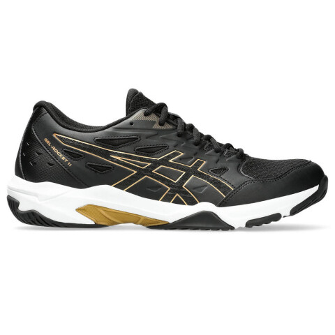 Zapatillas Voley GEL-Rocket 11 Hombre Black/pure Gold