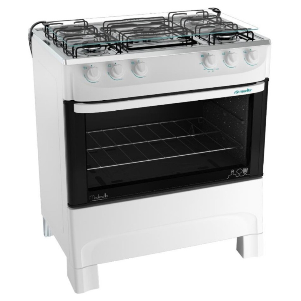 Cocina Mueller a Gas Moderatto 5 Hornallas 