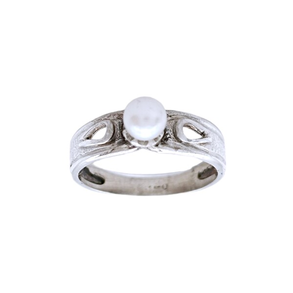 Anillo Solitario-Plata 925-Perla-AN3348 conperla