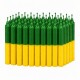 VELA N° 4 COMBINADA X50 Verde/amarillo