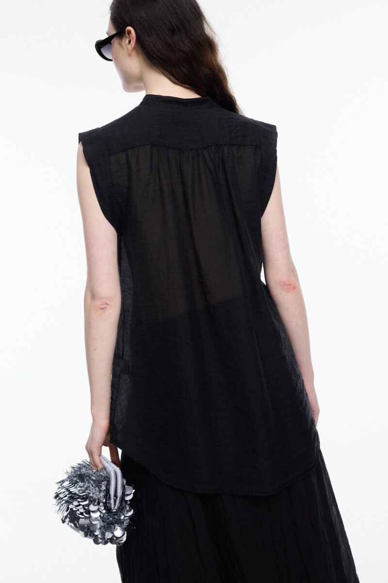 CAMISA SIN MANGAS Negro
