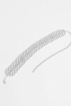 Choker strass plateado