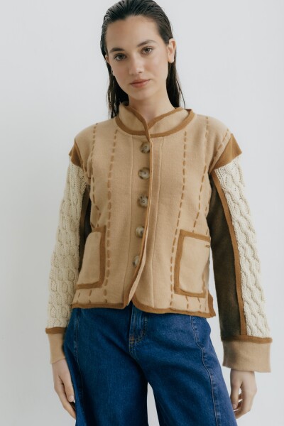 CHAQUETA MENA Latte