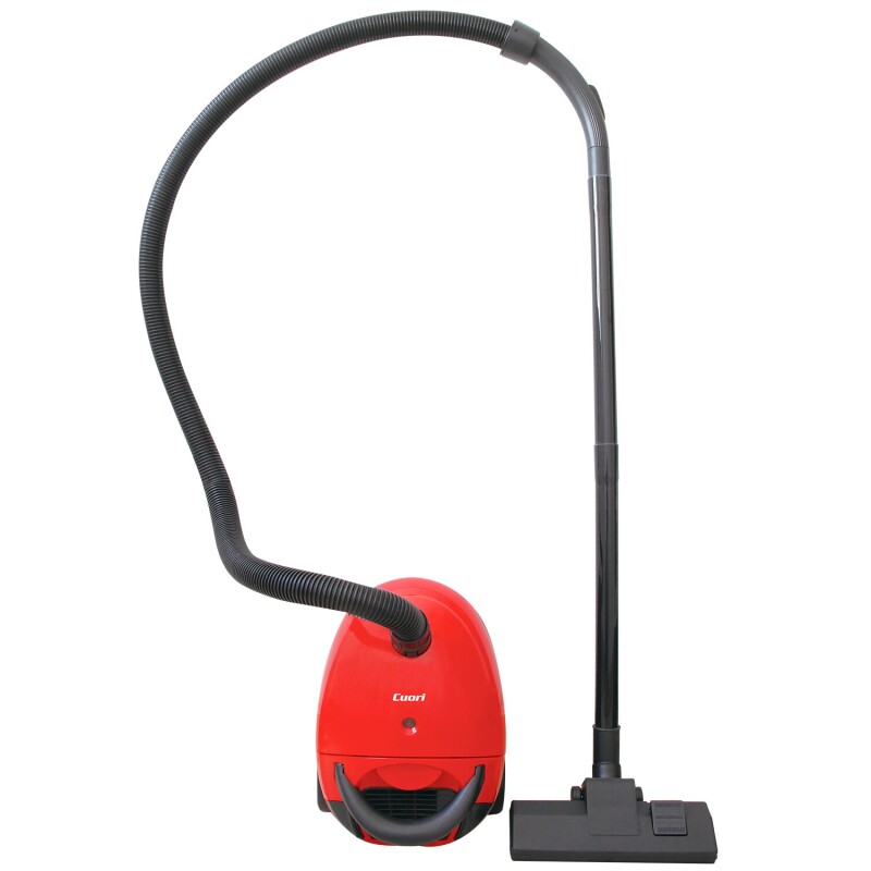 Aspiradora Cuori Appia 1400W con bolsa de tela lavable Rojo