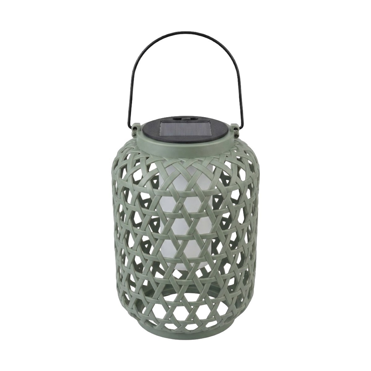 LAMPARA LED SOLAR VERDE 
