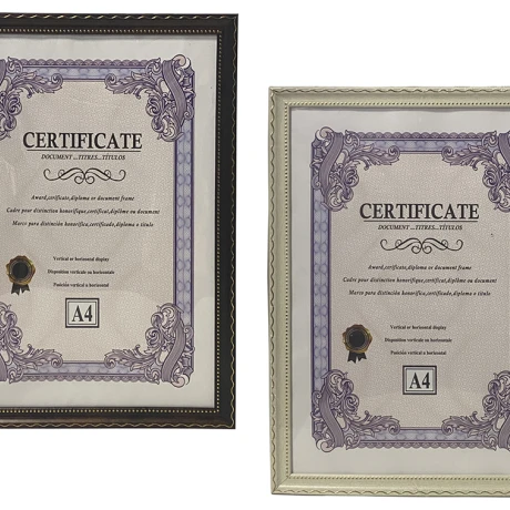 PORTA CERTIFICADO PLASTICO 2 COLORES A4 31.7X23X1.2CM BORDE C/DORADO PORTA CERTIFICADO PLASTICO 2 COLORES A4 31.7X23X1.2CM BORDE C/DORADO