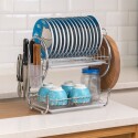 ESCURRIDOR DE PLATOS DOBLE ACERO ESCURRIDOR DE PLATOS DOBLE ACERO