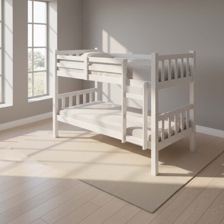 CUCHETA 1 PLAZA PINO-Y-MDF BLANCO B102