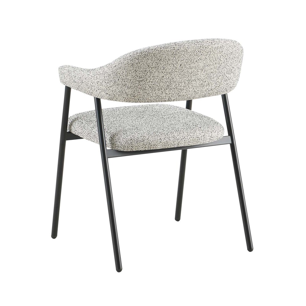 SILLA DE COMEDOR METAL-Y-TELA GRIS CAMELIA