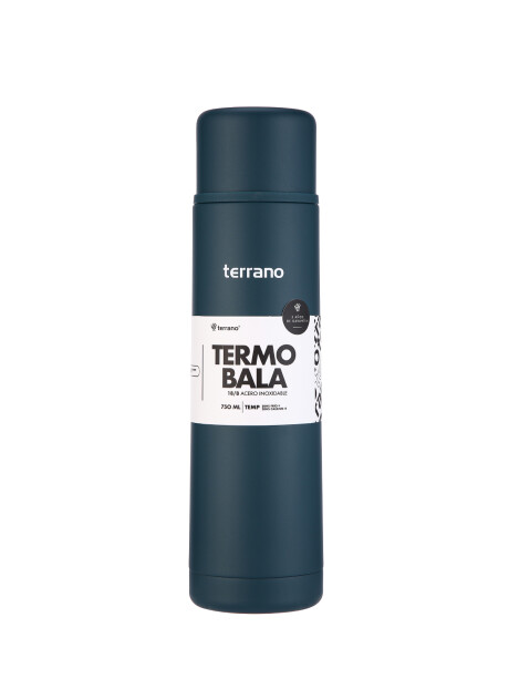 Termo Bala 750ML Metalizado Petróleo