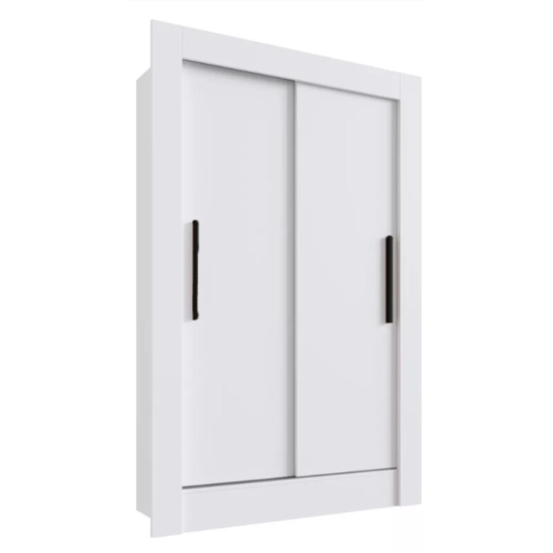 Ropero Placard 2 Puertas Corredizas Dormitorio Blanco