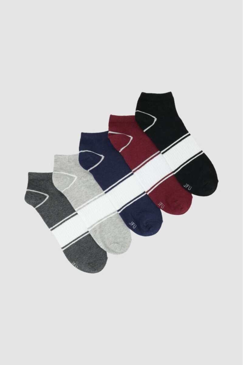Pack x5 medias cortas deportivas combianadas - Variante 40 