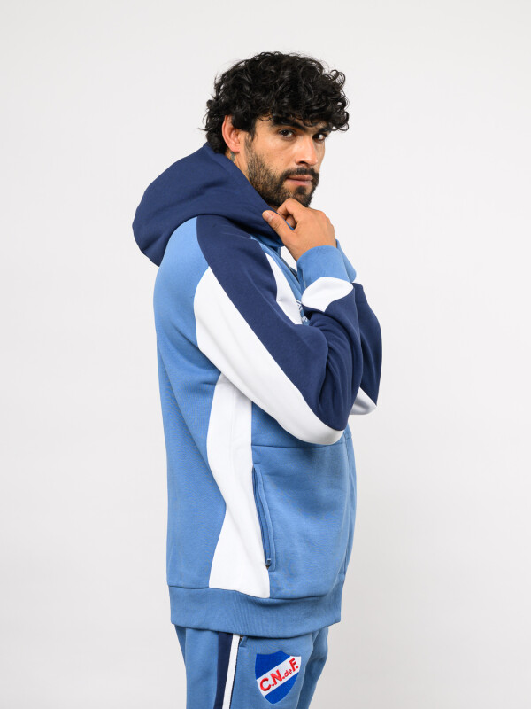 Campera Grav Nacional Hombre PAzul Marino, Blanco