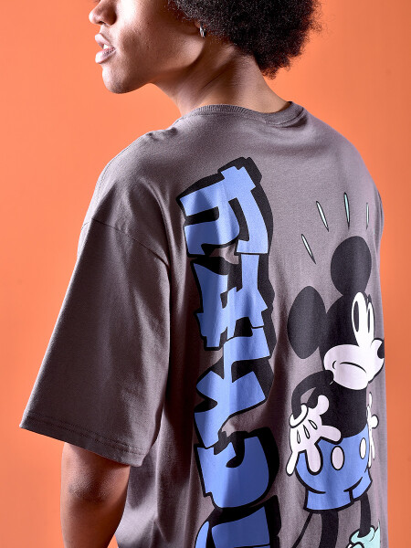 REMERA MICKEY BLUE GRIS OSCURO