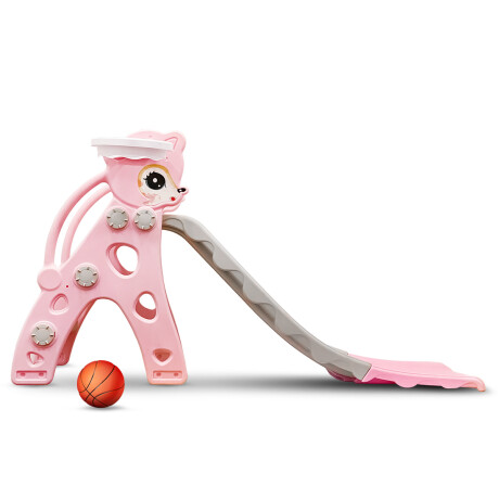 Tobogán Infantil Con Aro De Baloncesto Varios Colores Rosa