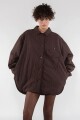CAMISA OVER 9274 Marron
