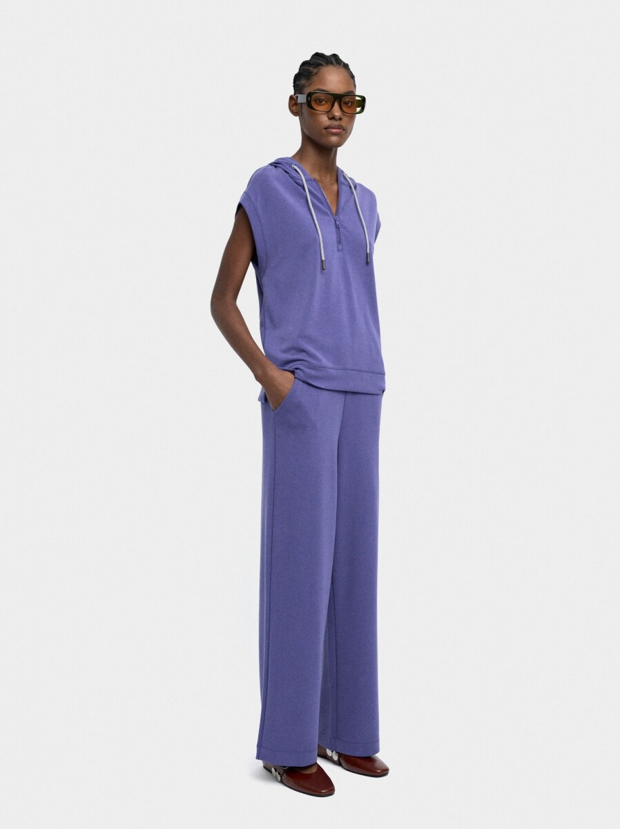Pantalón Con Cintura Elástica Tacto Suave - violeta 