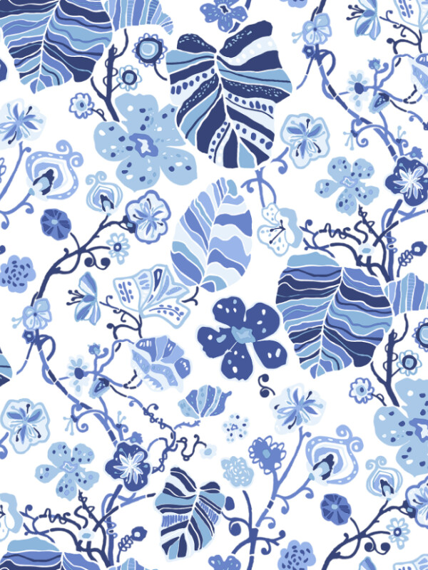 COLECCIÓN BLUEBELL - GWYNETH INDIGO FLORAL - N/A