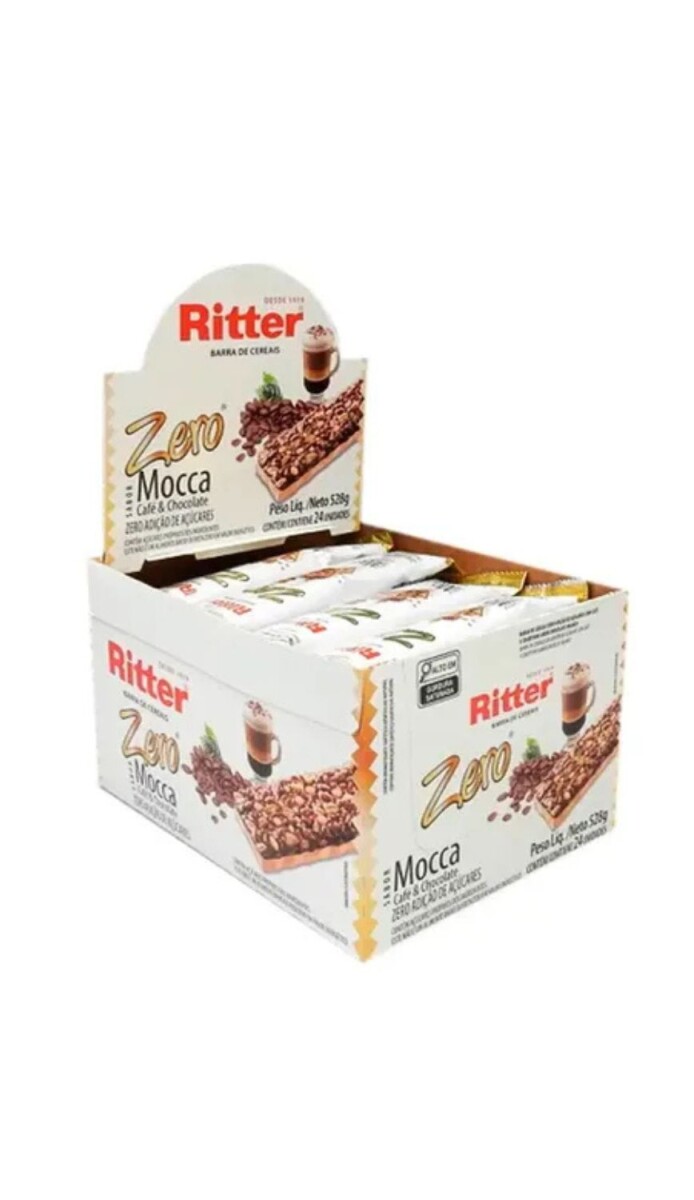 CEREAL BARRITA RITTER ZERO MOCCA 25GRS DISP X24 