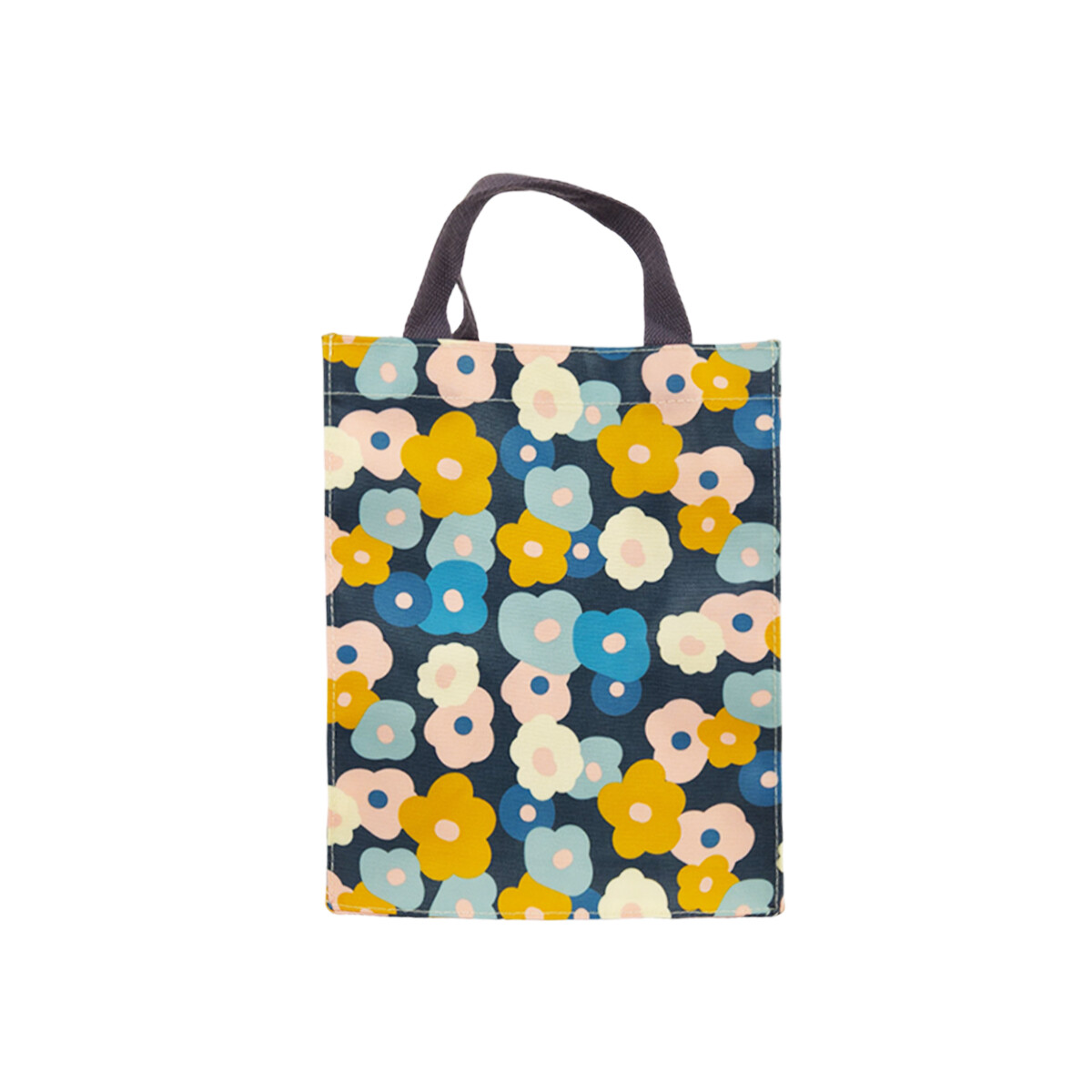 Lunchera con velcro con asa - Azul 