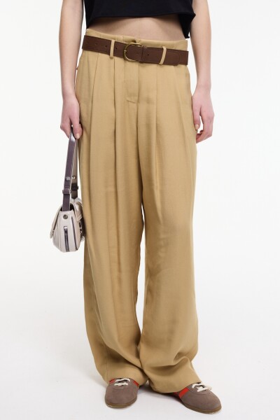 PANTALÓN ANCHO Marron