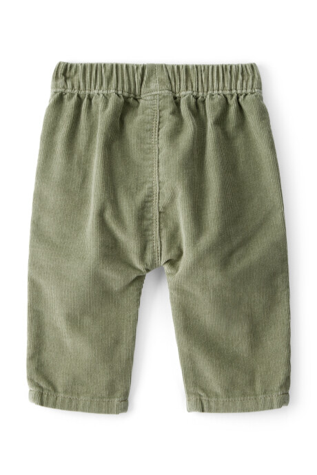 Pantalón de pana, verde Sin color