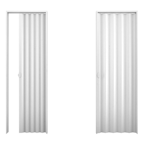 PUERTA PLEGABLE PVC BLANCA - 80x210 CM Puerta Plegable Pvc Blanca - 80x210 Cm